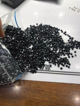 

0,8 мм-2,9 мм melee Круглый Муассанит черный Цвет лучшее качество VVS1 четкость Муассанит Серьги кольцо браслет кольца