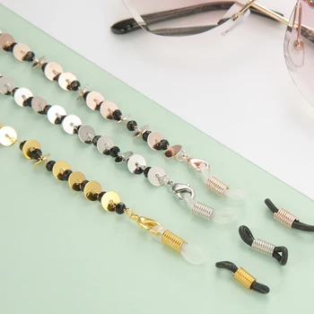 

Teamer Metal Sequins Sunglasses Chain Women Fashion Acrylic Crystal Beads Glasses Chain Eyewear Accessories Anti-slip Neck Hold