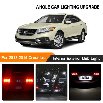 

White Red Car Bulbs Exterior Interior LED Light For 2012 2014 2015 2015 Honda Crosstour Reverse Brake Parking Turn Signal Lamp