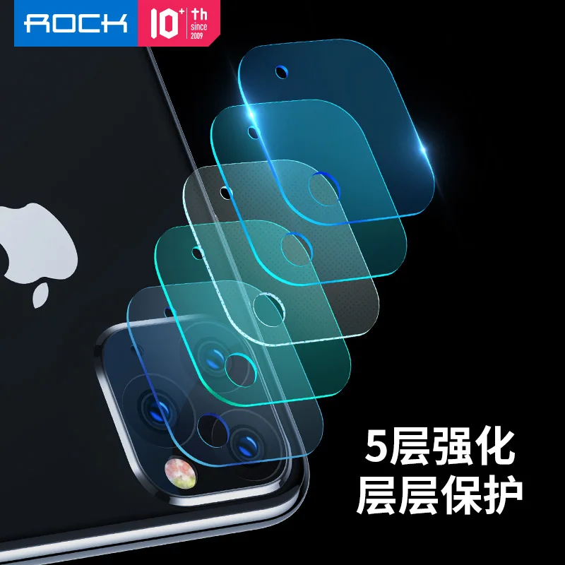 ROCK 2 шт./лот, титановый сплав, полная задняя крышка объектива камеры, Защитная пленка для экрана, 3D закаленное стекло для iPhone 11 Pro Max