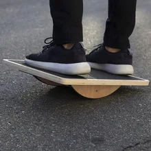 Деревянная доска для балансировки йоги Твистер талии ноги Мышцы Тренировки противоскользящее ядро прочность стабильность тренировочное оборудование M2101