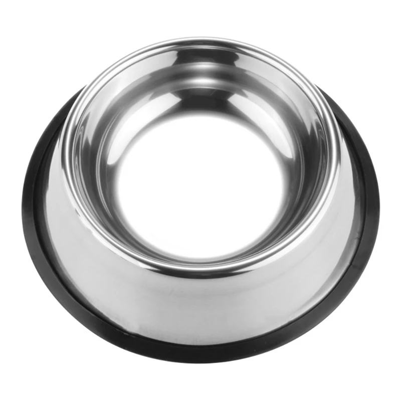 Sliver Миски для сухого корма для собак и кошек, миски для собак, миски для уличной питьевой воды, миска для собак, прочный питатель, S-XL - Цвет: Sliver
