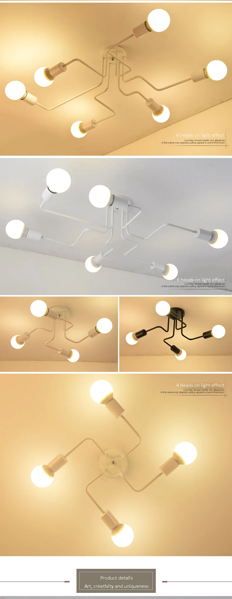 设计师铁艺吸顶灯创意个性铁艺顶灯酒吧咖啡店吧台复古怀旧吸顶灯-tmall_05