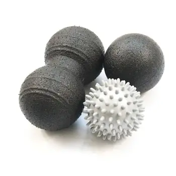 

3Pcs/Set Massage Balls Set Peanut Ball Bumpy Massage Ball for Deep Tissue Muscle Recovery M89F