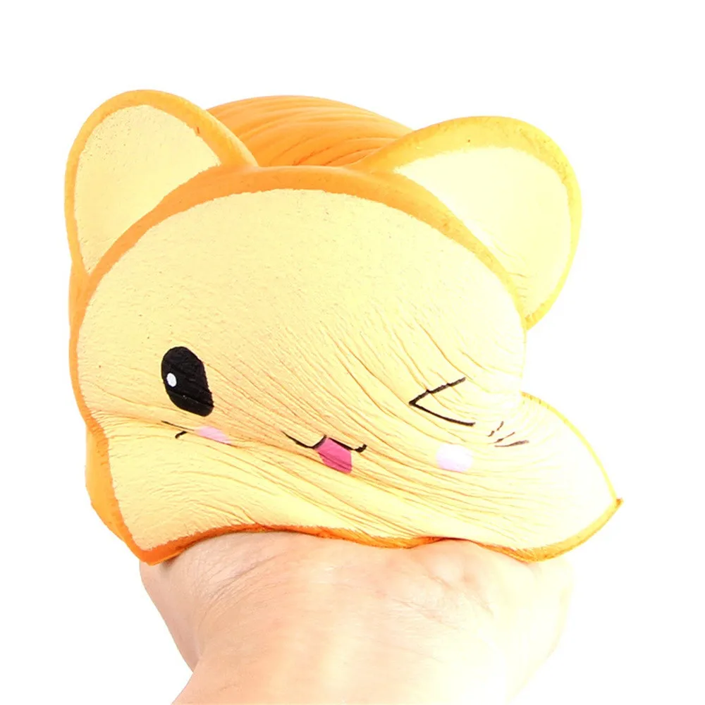 Новинка Kawaii мягкая игрушка кошачья голова хлеб медленный R-ise коллекция снятие стресса хлеб торт дети забавные сжимающие игрушки#1123