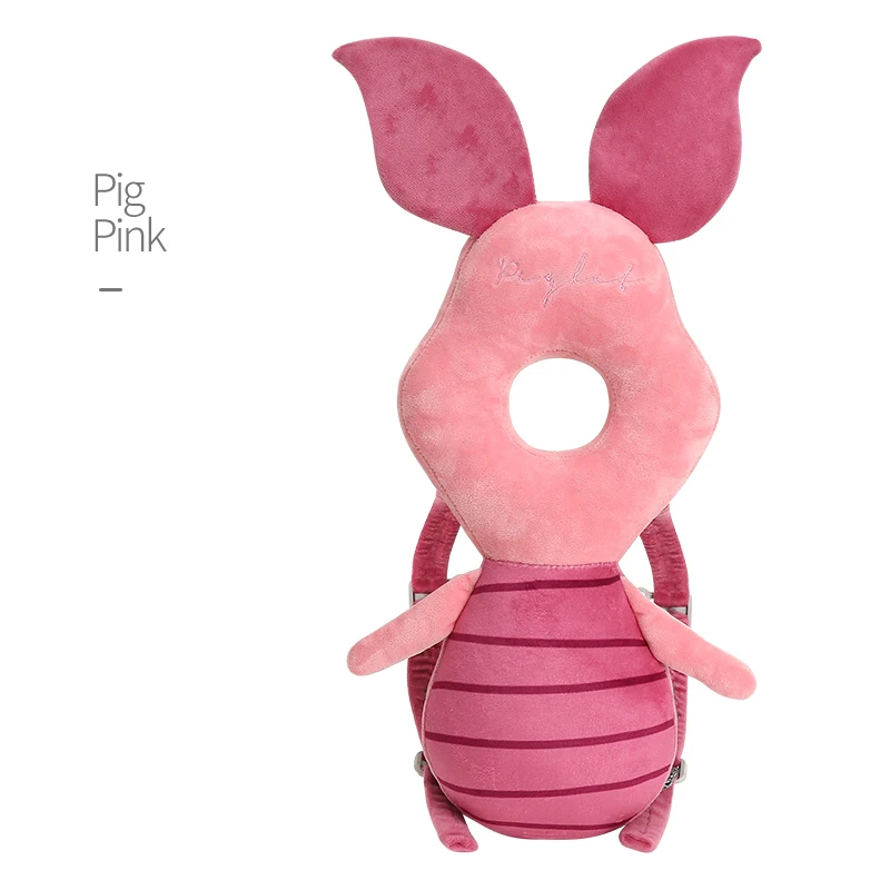 Disney Large Baby Headrest Pillow Neck Pillow Cushion for Children's Head Wings Cute Resistance Fall Nursing Cushion Protect - Цвет: Pig Pink