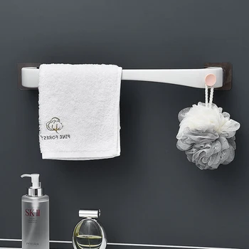 

Towel Rack Bathroom Three-Colour Non-Perforated Large Wall Hanging Type Simple Toilet Non-Nail Drainage Slipper Rack Household