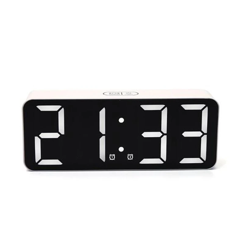 Digital Alarm Clock 2 Alarms Snooze Electronic Led Clock 3 Display Modes  12/24 Hour With Backlight Table Clock For Living Room|Alarm Clocks| -  Aliexpress