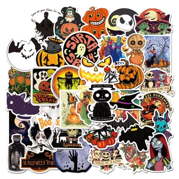 

BH1039 Blinghero Halloween Stickers 50 Pcs/set Horror Stickers Laptop Car Skateboard Stickers Cool Decals Stationery Stickers
