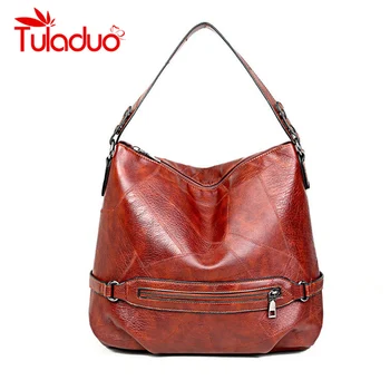 

Casual Large Capacity Women Tote Shoulder Bag PU Leather Ladies Handbag Female Over Shoulder Bag Soft Shopping Crossbody Bag