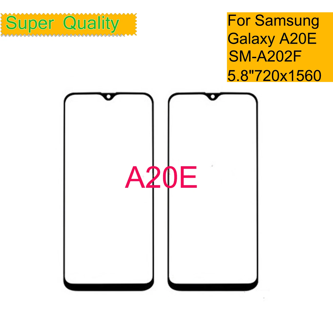 

10Pcs/Lot For Samsung Galaxy A20E A202 Touch Screen Front Glass Panel LCD Outer Display Lens Glass With OCA