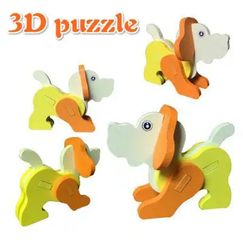 

Children's Wooden Animal Three-dimensional Puzzle Small Animal Model Montessori Early Education Intelligence Jigsaw Puzzle