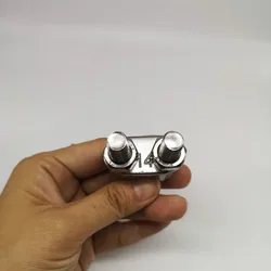 Clip de câble métallique M14/14mm en acier inoxydable 304, 2 pièces, Type de boulon en U 