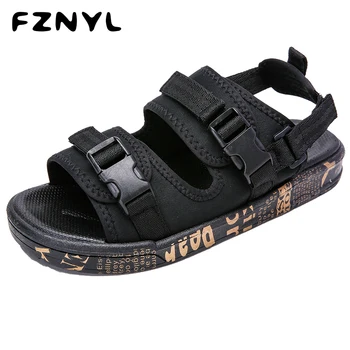 

FZNYL 2019 Fashion Sandals For Women Men Breathable Non-slip Outdoor Sport Sandal Flat Beach Casual Shoes Male Footwear