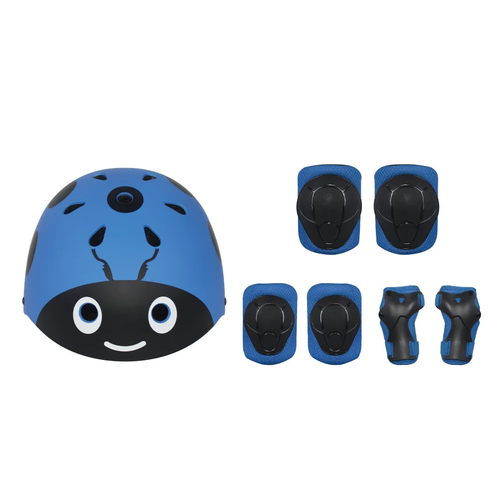 

Lanova Children Roller Skating Helmet Protective Clothing Set Balance Car Scooter Knee And Elbow Pad Bracer Head Guard 7 Pieces