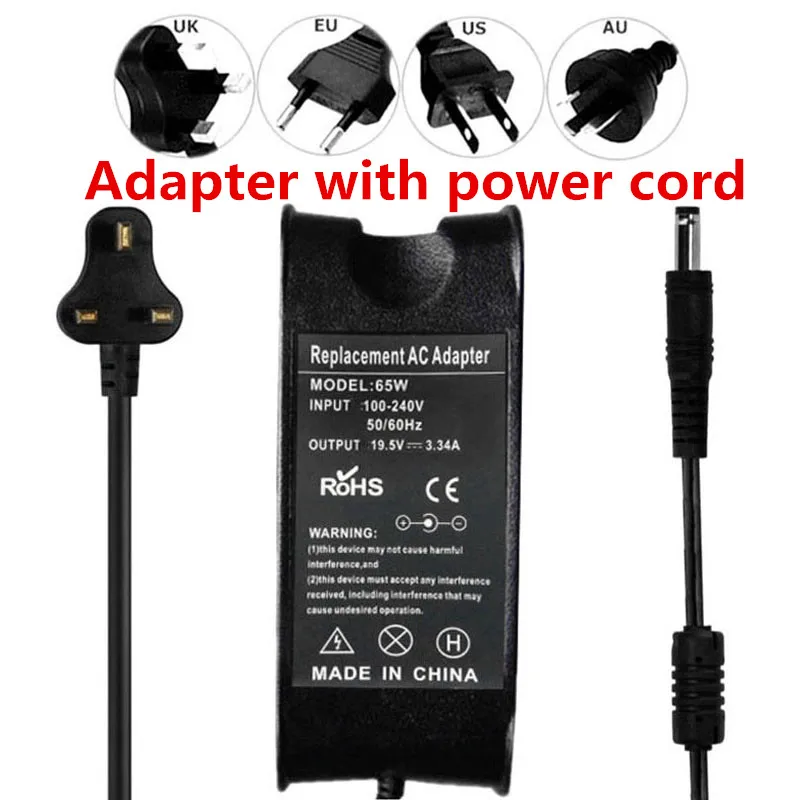 Для Dell Inspiron Q15R Q17R N5040 N5050 M5030 N5010 адаптер для ноутбука - Цвет: Черный