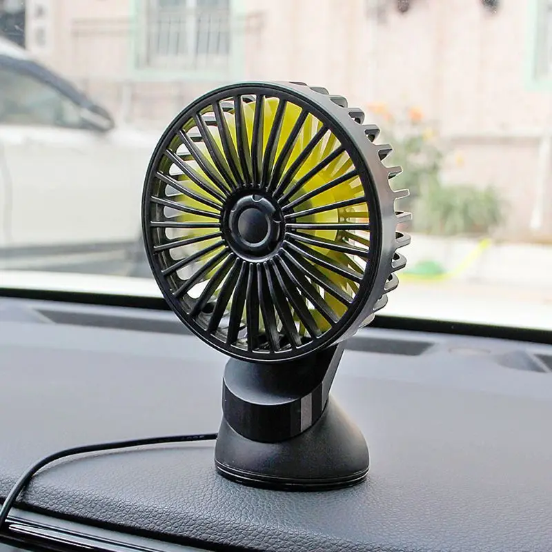 

Universal Suction Cup Single Head 5V USB Car Fan Three Speed Control Air Cooling USB Fan for Truck SUV Boat Office Home