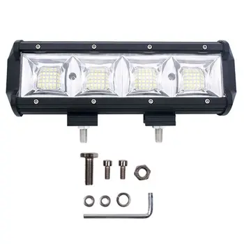 

192W Vehicel Headlights 64LEDs Light Bar 9inch Vehicle Work Light LED Truck For SUV E7CA