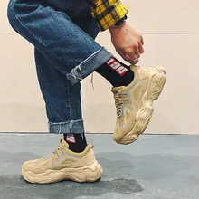 WENYUJH/Новинка; кроссовки на платформе; дышащая повседневная обувь; Мужская модная женская обувь, увеличивающая рост; большие размеры