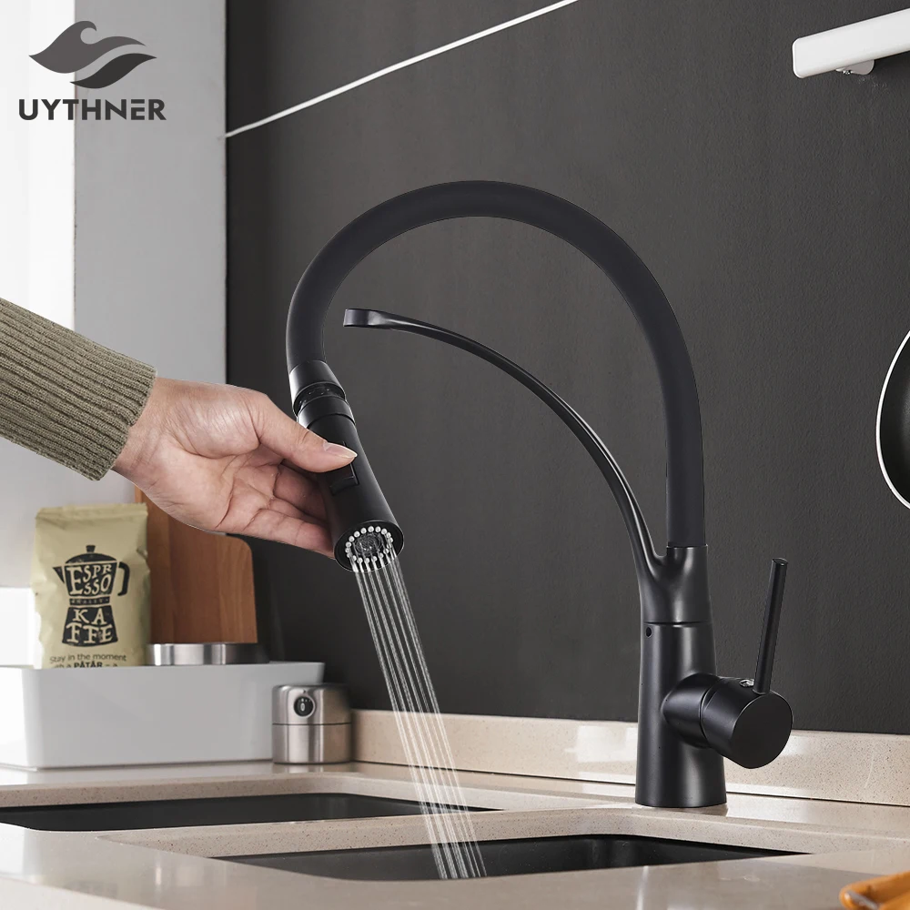 Quyanre robinet mitigeur de lavabo noir mat, robinet de lavabo blanc  robinet mitigeur chaud-froid à une poi High Chrome -XUNI1210