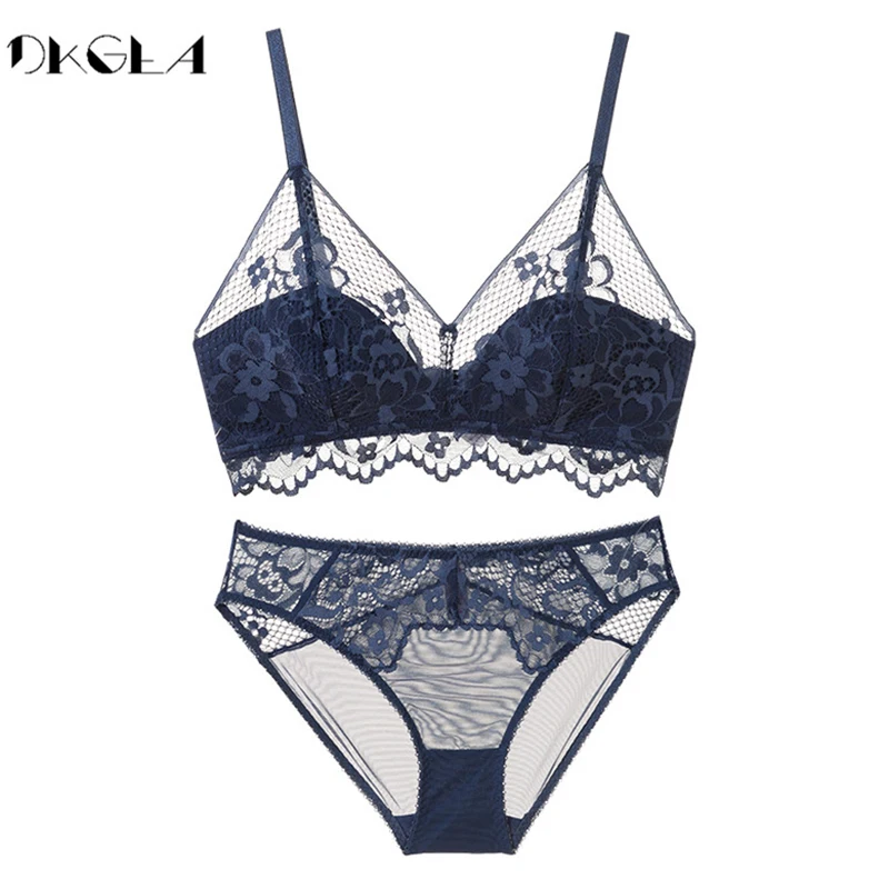 Goedkoop Nieuwe Top Groene Beha Slipje Set Borduurwerk Lingerie Lace Beha Draad Gratis Plus Size Vrouwen Ondergoed Sets Sexy Bras Dunne katoen
