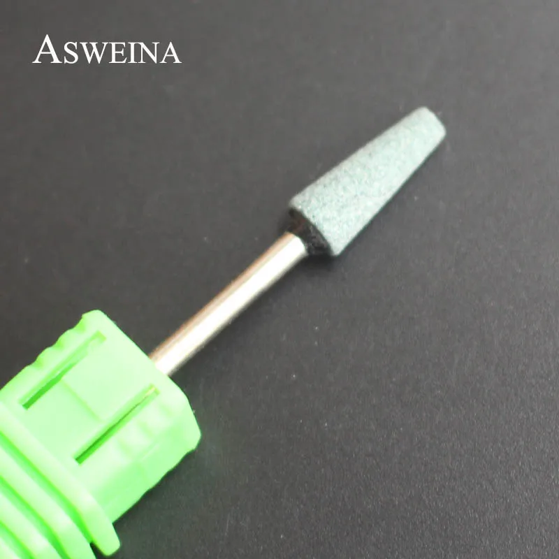 ASWEINA, 1 шт., зеленый цвет, керамический камень, сверло для ногтей, электрическая машинка для маникюра, аксессуары, резак, пилочки для ногтей, инструменты для дизайна ногтей