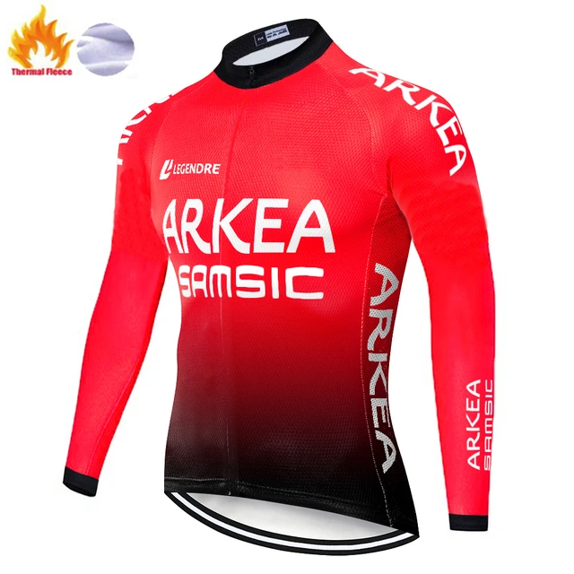 2023 proteam ARKEA SAMSIC Cycling Jersey Winter Fleece Bicycle ropa ciclismo invierno Moutain Bike jersey invierno men _ - AliExpress Mobile