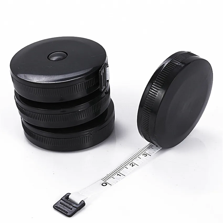 

1PC 1.5m/60inch Black/White Tape Measures Measuring Ruler Portable Retractable Mini Sewing Rulers Measuring Tape Tools Gifts