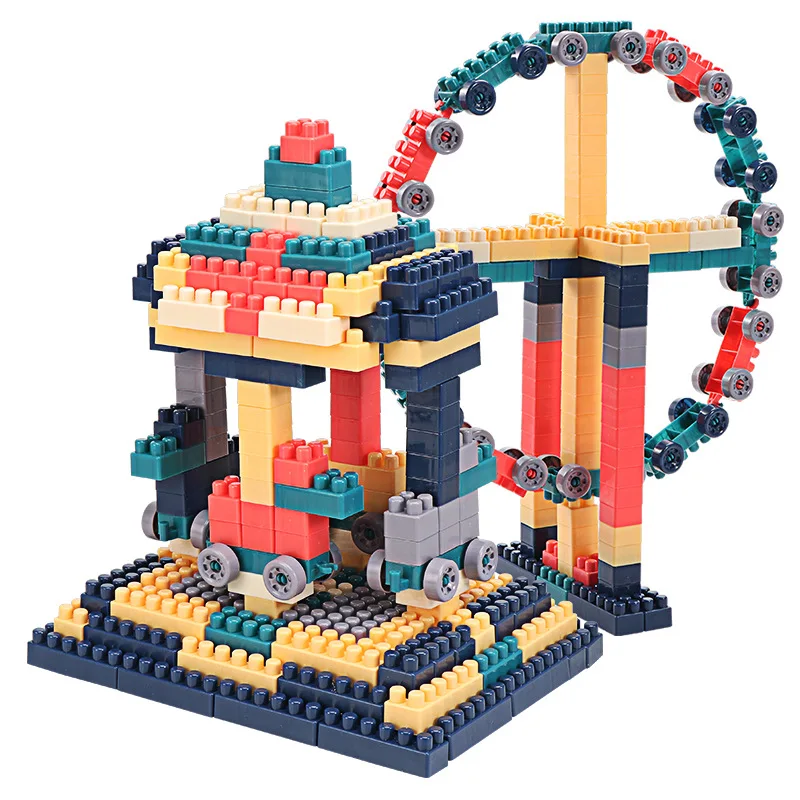 

Kyara Animal Construction Building Blocks Plastic DIY Classic Ferris Wheel Assembly Bricks Educational Toys for Children Gifts