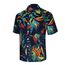 Рубашка camisa masculina мужские рубашки chemise homme уличная рубашка мужские рубашки с принтом с коротким рукавом пляжная рубашка мужская Z4