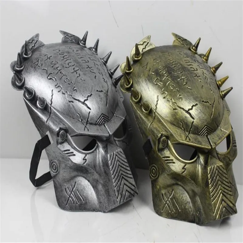 

Alien vs PREDATOR Warrior AVP Cosplay Full Face Costume Mask Gold or Silver