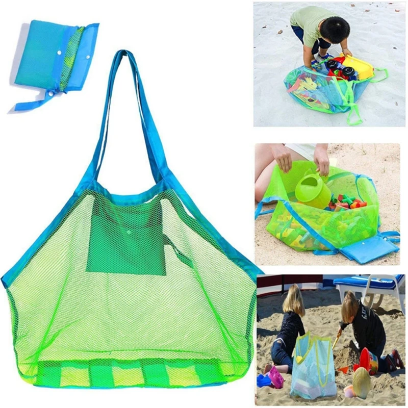 Mochila Playa Niños Bolsa De Malla Para Juguetes De Playa (2 Uds