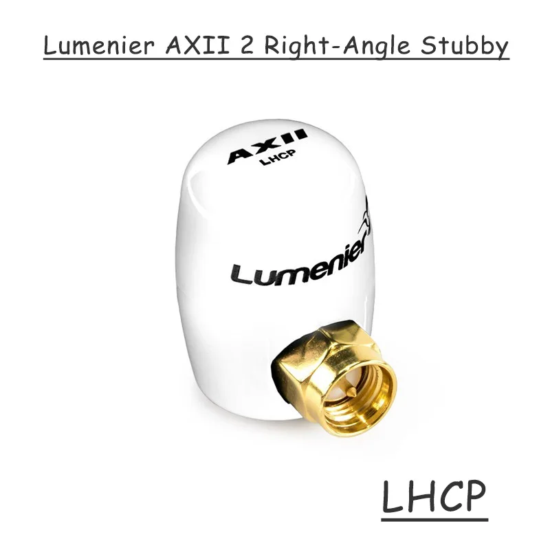 Lumenier AXII 2 5,8 GHz 2.2dBi усиление FPV Антенна MMCX/Прямая MMCX/U. FL/угловая стебби/дальняя антенна SMA RC Drone Accs - Цвет: LHCP Right Angle SMA