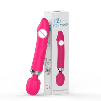 Sex Toy For Woman One Stick Dual-use Av Dildo Vibrator 12-speed Vaginal G-spot Stimulation Clitoral Massager Toys For Adults 18 2