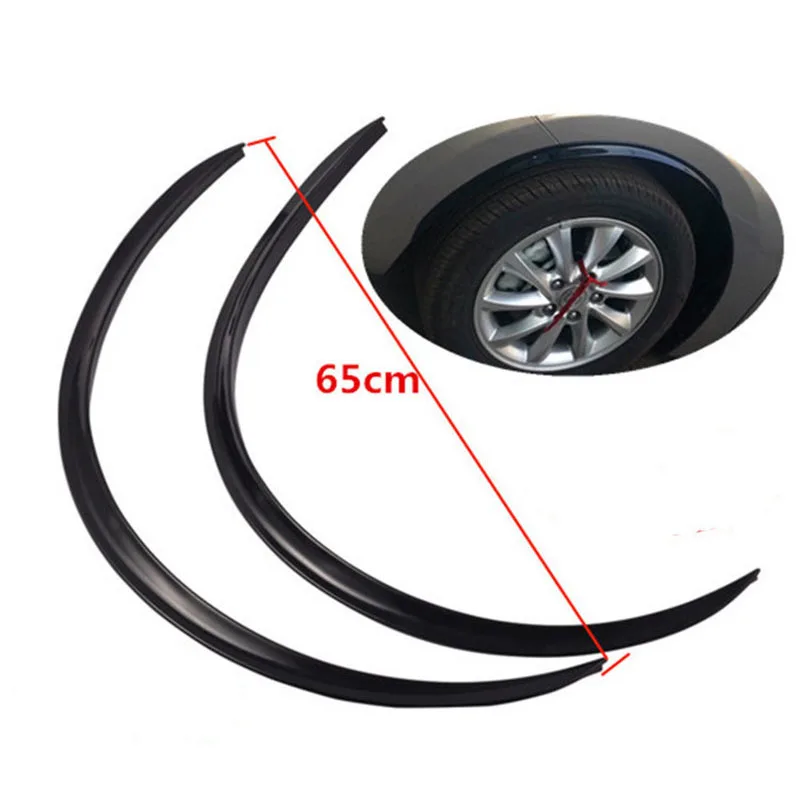 Accessories Car Wheel Eyebrow Replaces Set Black Arch Strip Fender Protector Replacement Kit