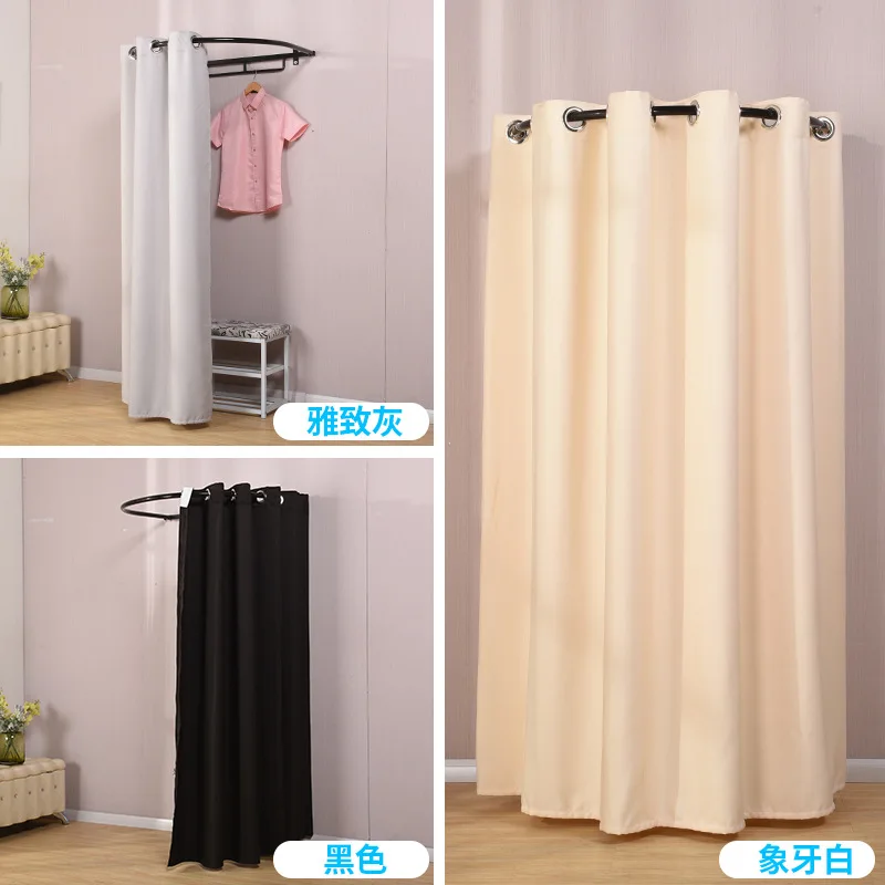 

Iron Art Fitting Room Circle Rack Clothing Store Display Rack Wall Dressing Room Simplicity Fitting Room Cool men lian gan
