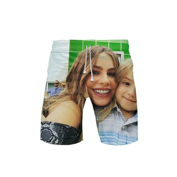 

Modern Family Shorts 3D Board Trunks Summer New Quick Dry Men Hip Hop Modern Family Shorts Beach Wear streetwear
