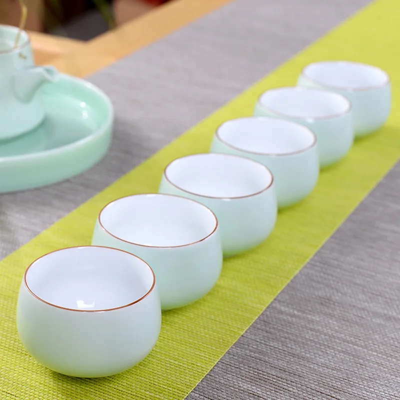Напрямую от производителя,, чайная чашка Celadon, кунг-фу, карп мастер, удача, чашка для медитации, творческие практичные маленькие подарки