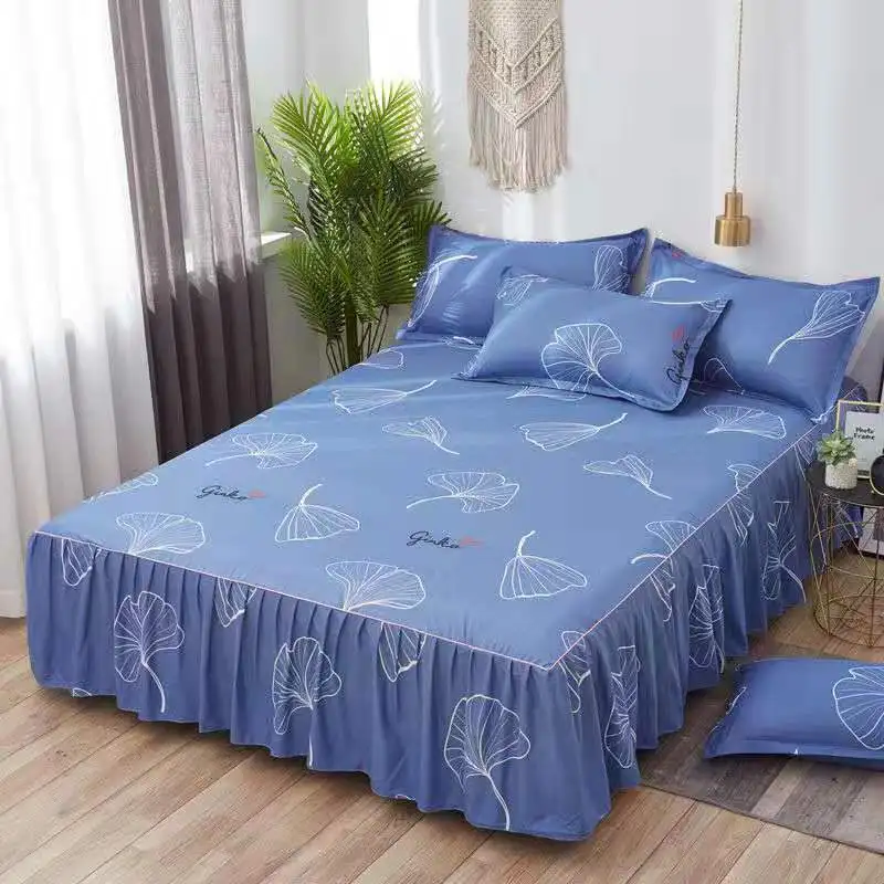 Bed Skirt-15 Кроватная юбка в Корейском стиле покрывало люкс односпальная кровать шляпа покрывало 1,8/1,5/1,2 м - Цвет: Bed Skirt-15
