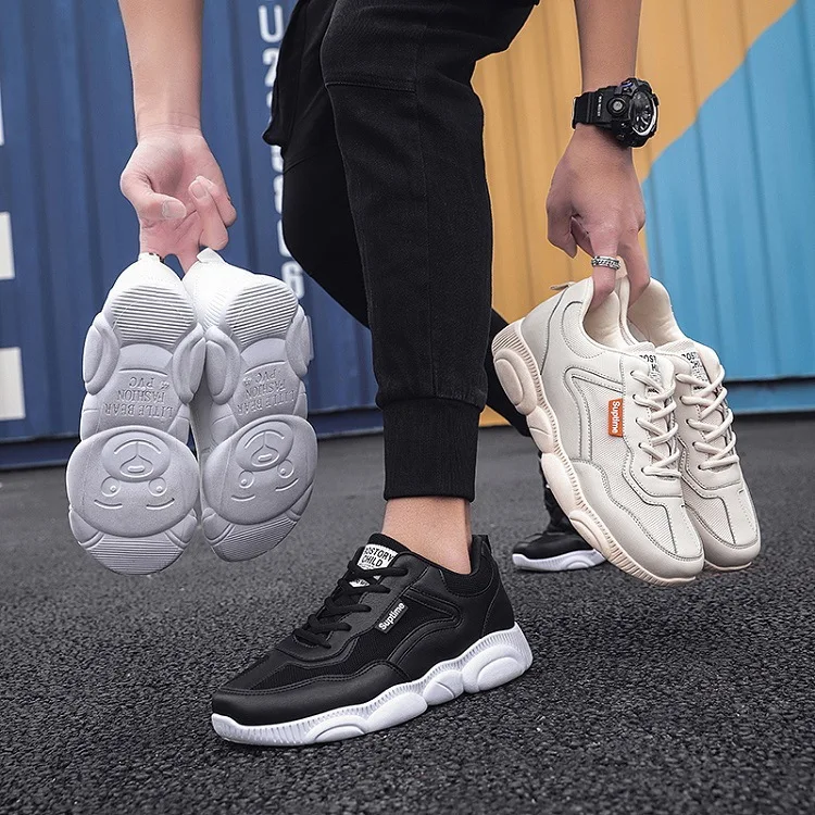 

Mirror Hot Selling Spring MacBook Shoe Men's Trend Sports Leisure Board Shoes Net Red Dad Shoes MEN'S Shoes Bear Shoes