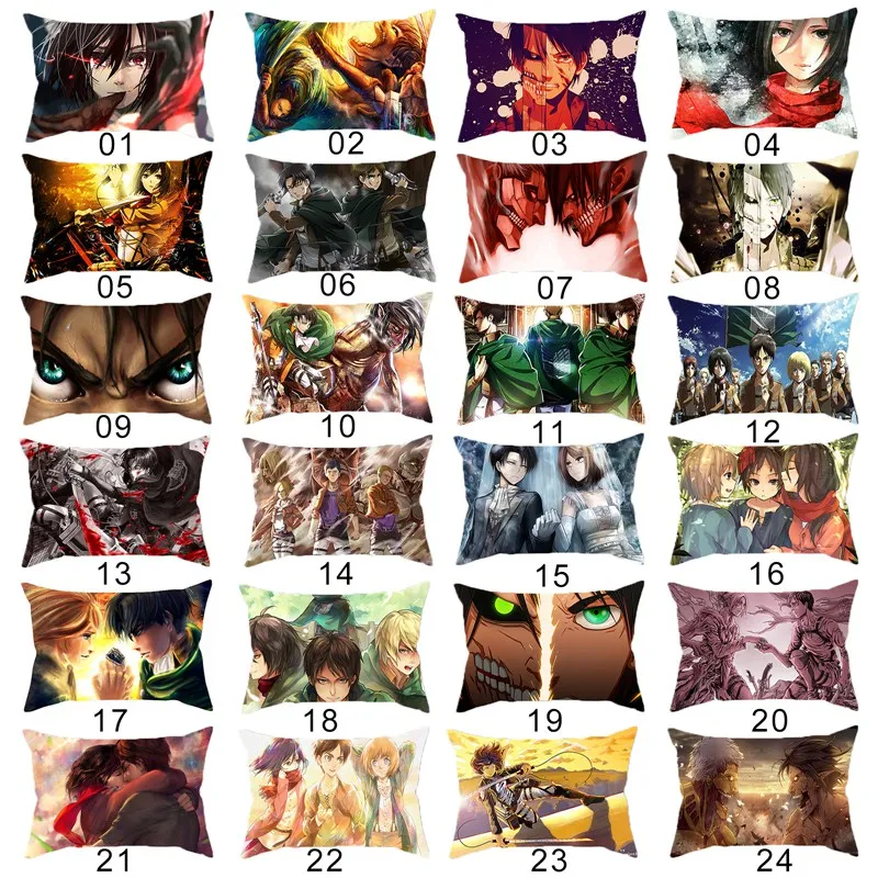 Anime Shingeki No Kyojin Attack On Titan Eren Jaeger Ackerman Levi Ymir Dakimakura Pillow Cover Pillow Case