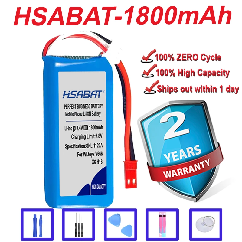 Топ бренд 100% Новый 1800mAh аккумулятор для Yizhan Tarantula X6 H16 RC Дрон Квадрокоптер 2S WLtoys V666