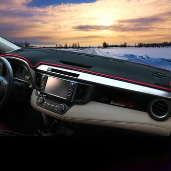 

Car Dashboard Avoid light Pad Instrument Platform Desk Cover Mats Carpets For Toyota RAV4 2013 2014-2016 2017 2018 Accessories