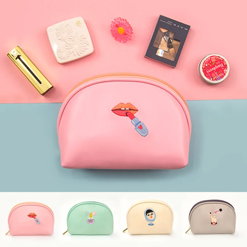 Купить Blame Aunt Embroidered Makeup Bag Literature And Art Fresh Storgage Creative Clutch  Багаж и сумки | Женские кошельки (4000805160279)