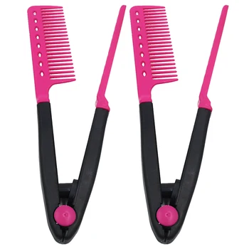 

V Type Hair Combs Folding Hair Straightener Comb Multifunction Women Hair Brush Anti-static Hair Care Styling Tool