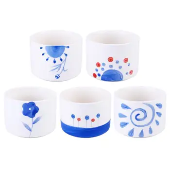 

6 Pcs Flowerpot High Quality Prime Sturdy Durable Succulent Flowerpot Mini Flowerpot Bonsai Pot for Office