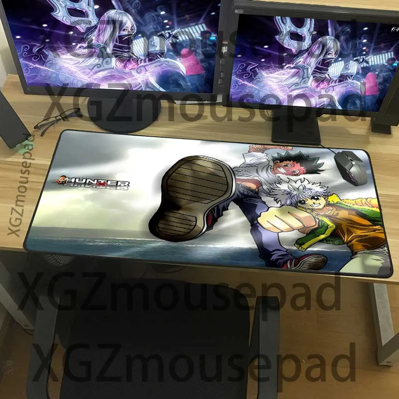  XGZ HD Pop Anime Hunter Custom Large Computer Desk Mat Precision Black Lock Edge Mouse Pad Rubber N