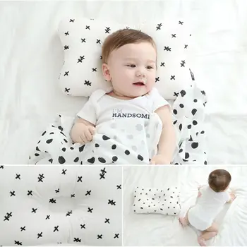 

Baby Pillow Soft Breathable Baby Head Shaping Pillow Flat Head Sleeping Support U50F
