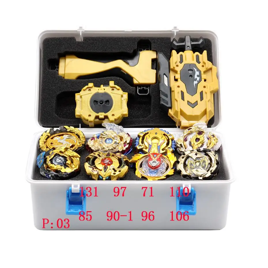 Новый золотой костюм Beyblade b 145 Beyblades набор металлических Bables коробка Бей блейд