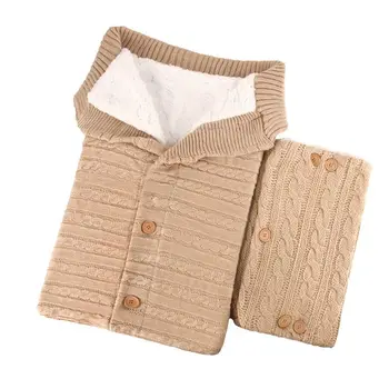 

2PCS Multi Purpose warm Baby Fleece Blanket Swaddle with Stroller Hand Muff Hands Warmer Sleepsacks